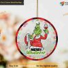 Wine & Grinch Christmas Decor, Merry Whatever Grinch Ornaments
