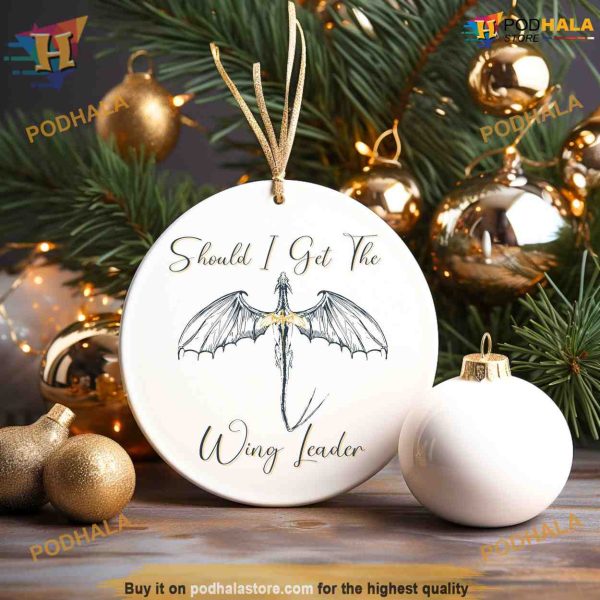 Wing Leader Christmas Ornament, Family Tree Decoration, Book Lover Gift