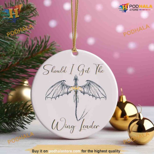 Wing Leader Christmas Ornament, Family Tree Decoration, Book Lover Gift