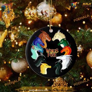 Wings of Fire Ceramic Ornament Family Christmas Ornaments Holiday Gift 3