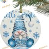 Winter Gnomes 2023 Blue Snowflake Ornaments, Family Christmas Tree Decor