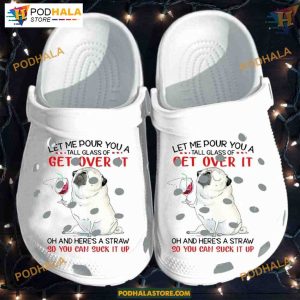 Witty Pug Dog Design Classic Crocs for Dog Enthusiasts, Unique Style