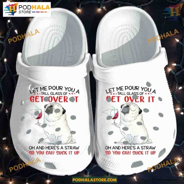 Witty Pug Dog Design Classic Crocs for Dog Enthusiasts, Unique Style