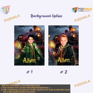 Wizard Boy Photo Blanket Magic School Bedding Decor Custom Gift 2