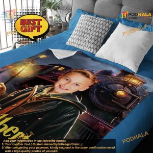 Wizard Boy Photo Blanket Magic School Bedding Decor Custom Gift 3