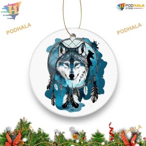 Wolf Christmas Keepsake 2023 Ornament, Custom Family Ornaments