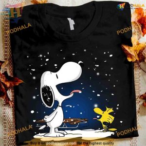 Woodstock & Snoopy Snow Play Shirt, Family Christmas Shirt Ideas