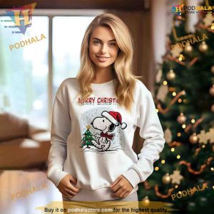 Woodstock & Snoopy's Xmas Charlie Brown Retro Sweatshirt, Xmas Gift
