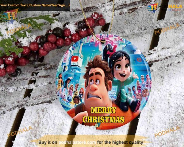 Wreck-It Ralph Disney Xmas Decorations Ornament, 2023 Kids’ Christmas Ornament