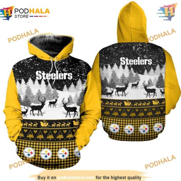Xmas Gift Pittsburgh Steelers 3D Hoodie for Fans