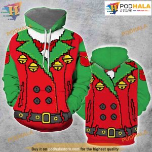 Xmas Tree Green 3D Funny Hoodie Christmas, Best Family Christmas Gifts