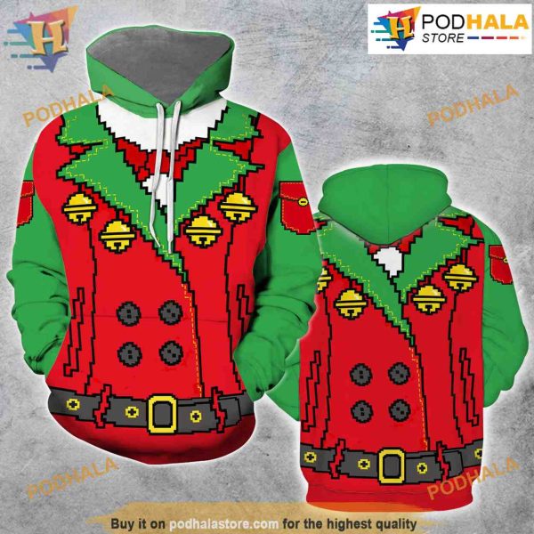 Xmas Tree Green 3D Funny Hoodie Christmas, Best Family Christmas Gifts