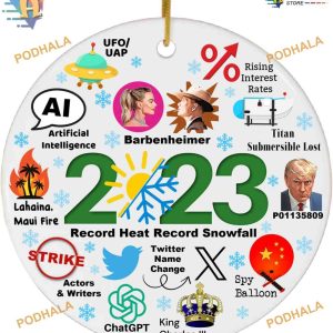 Year in Review 2023 Ornament, Keepsake Christmas Tree Decoration