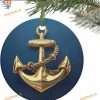 Yellow Anchor Coastal 2023 Funny Christmas Ornaments