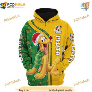 Yellow Pluto Dog Christmas 3D Hoodie Disney Trending Gifts 2