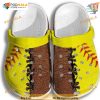 Yellow Softball Shoes Crocs, Softball Sport Lovers Christmas Friend Gifts