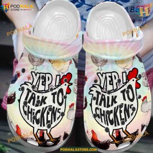 Yep I Talk To Chicken Crocs, Classic Clogs for Chicken Enthusiasts