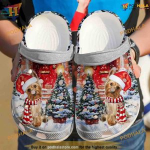 Yorkie Christmas Crocband Crocs, Funny Xmas Gifts for Dog Enthusiasts