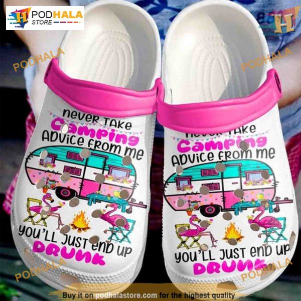 You’ll Just End Up Drunk Shoes Crocs, Flamingo Drunk Great Christmas