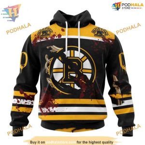 Your Ribs Design Specialized NHL Boston Bruins Hoodie 3D Halloween Apparel 1