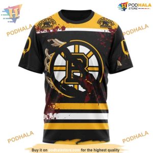 Your Ribs Design Specialized NHL Boston Bruins Hoodie 3D Halloween Apparel 3