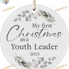 Youth Leader's First Christmas Ornament 2023, Family Tree Decoration