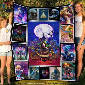 Zelda Tri Force Heroic Fleece Blanket, Creative Christmas Gift