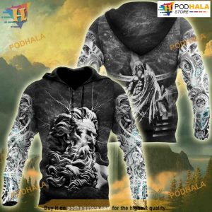 Zeus - King of God All Over Printed 3D Hoodie Sweatshirt