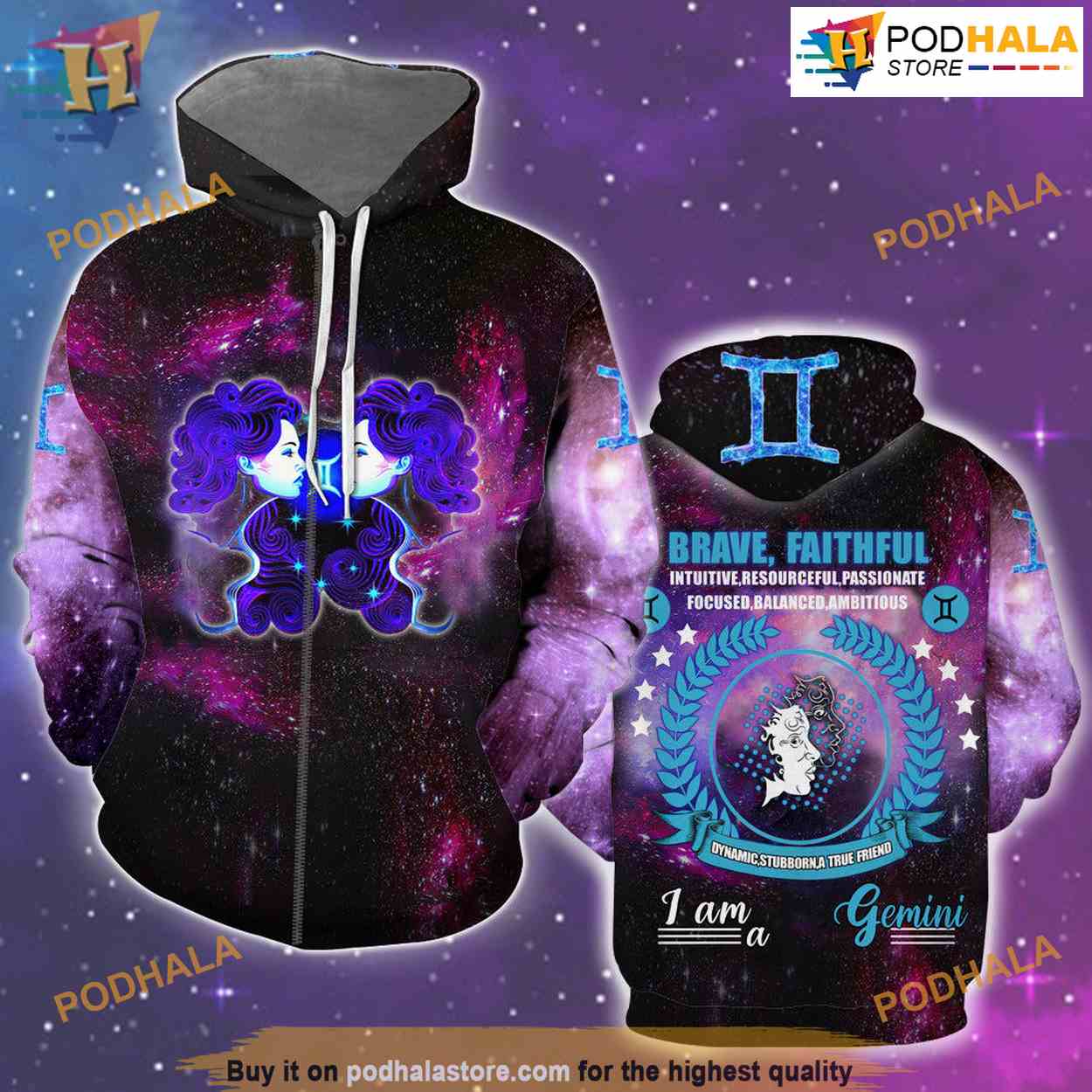 Zodiac Gemini All Over Printed 3D Hoodie Sweatshirt Zodiac Gemini All Over Printed 3D Hoodie Sweatshirt