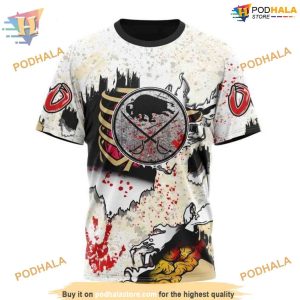 Zombie Style Halloween NHL Buffalo Sabres 3D Hoodie Special Edition 3