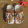 3D Printed Doodles Dog Crocs, Unique Water Shoes for Pet Enthusiasts