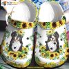 Australian Shepherd Dog Sunflower Crocs, Christmas Animal Lover Shoes