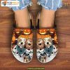 Awesome Pug Dog Halloween Crocs, Couple's Amazing Design Shoes