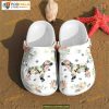 Beagle Pink Flower Patterns Crocs, Ideal for Beagle Dog Moms, Floral Clogs