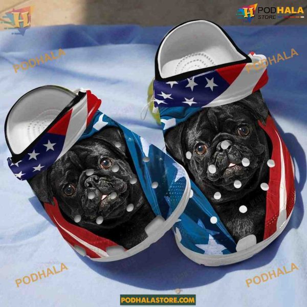 Black Pug Classic Crocs MustHave Clogs for Dog Fans
