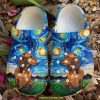 Blue Sky Crocs with Dachshund Design, Gifts for Weiner Dog Lovers