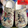 Border Collie Personalized Vintage Clog, Unisex Dog Crocs Shoes
