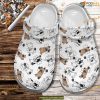 Bull Dog Pattern Croc Shoes, Ideal Gift for Bulldog Enthusiasts