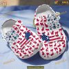 Bulldog American Flag Crocs, Patriotic Bulldog Gifts in Footwear