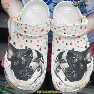 Bulldog Icon Rubber Crocs, Iconic Bulldog Crocs for Everyday Wear