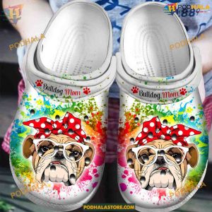 Bulldog Mom Crocs Classic Clogs Shoes Mothers Day Gift