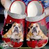 Bulldog Personalized Crack Wall Custom Bulldog Crocs for Fans