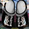Bulldog Puppy I Love Mom Mother’s Day Leopard Pattern Crocs