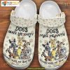 Cartoon Dog Clog Crocs, Perfect Gift for Dog Moms and Dog Lovers