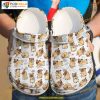 Cartoon Pug Dog Poses I Love Pugs, Pug Mom Gift Crocs, Adorable Footwear