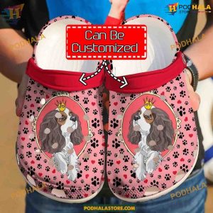Cavalier King Charles Spaniel Crocs, Cute Dog Clog Shoes