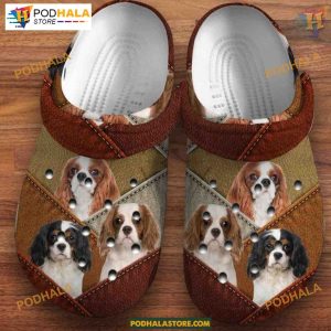 Cavalier King Charles Spaniel Patchwork, Dog Lovers Crocs, Unique Fabric
