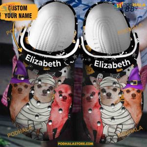 Chihuahua Halloween Custom Crocs, Classic Dog Lover Clog Shoes