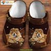 Chow Chow Leather Zipper Prints, International Dog Day Crocs, Celebratory
