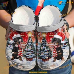 Christmas Dachshund Crocs, Unique Gifts for Sausage Dog Admirers